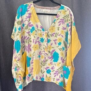 Kantha Bae Yellow and Blue Relaxed mini Muu
